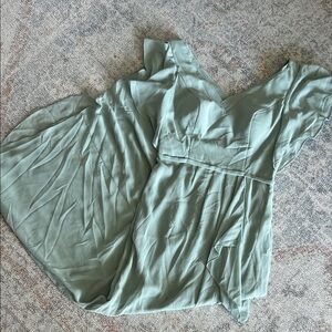 Elegant Sage Green Dress Bridesmaids Dress